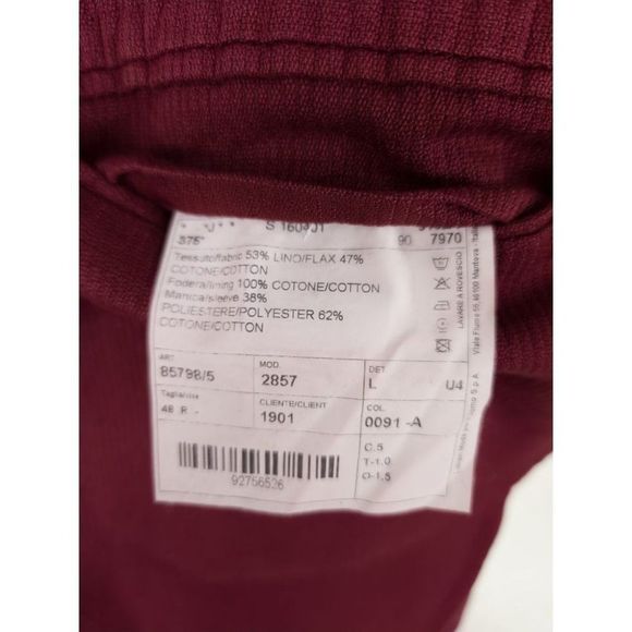 Men's Burgundy Blazer - Picture 11 of 12